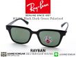 แว่นตากันแดด Rayban RB4323F Black Dark Green Polarized