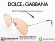 แว่นแฟชั่น DOLCE & GABBANA DG2244 Gold Aviator Sunglasses