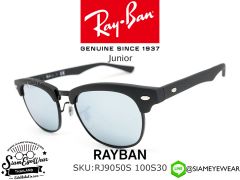 แว่นกันแดดเด็ก Rayban Junior RJ9050S 100S30 Black/Green Mirror