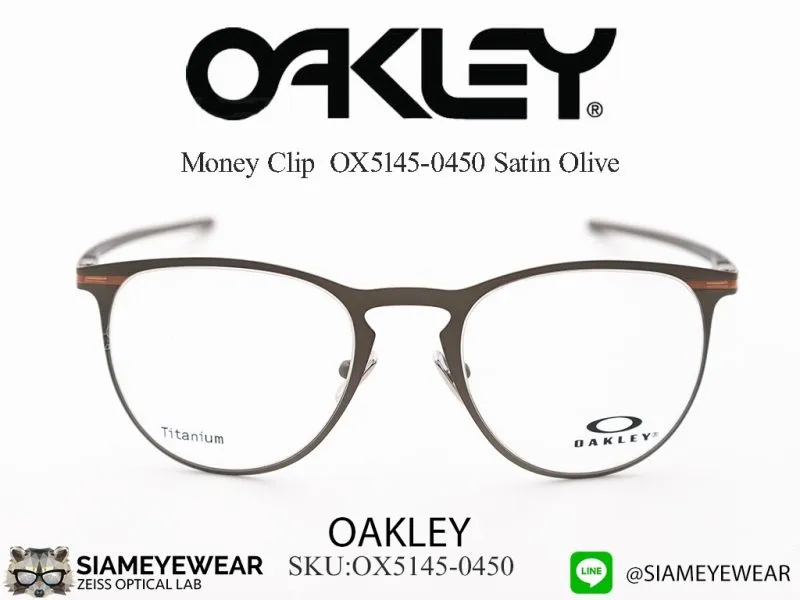 121_1763259127_6737 กรอบแว่นสายตา Oakley Money Clip OX5145-0450 Satin Olive แว่น Oakley แท้