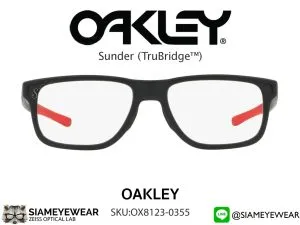 กรอบแว่นสายตา Oakley Sunder OX8123-0353 Satin Black/Redline แว่น Oakley แท้