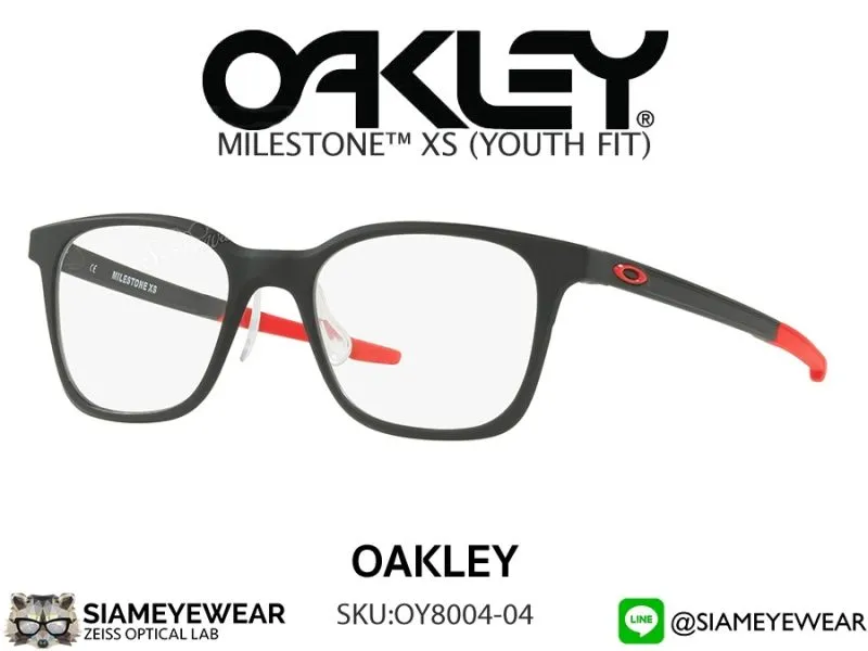 130_1763259145_8907 กรอบแว่นสายตา Oakley Milestone xs OY8004-0447 Matte Black แว่น Oakley แท้