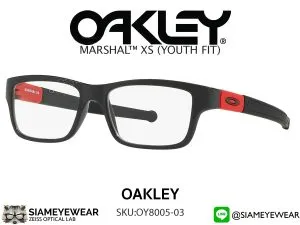 กรอบแว่นสายตา Oakley Marshal xs OY8005-0349 Polished Black แว่น Oakley แท้