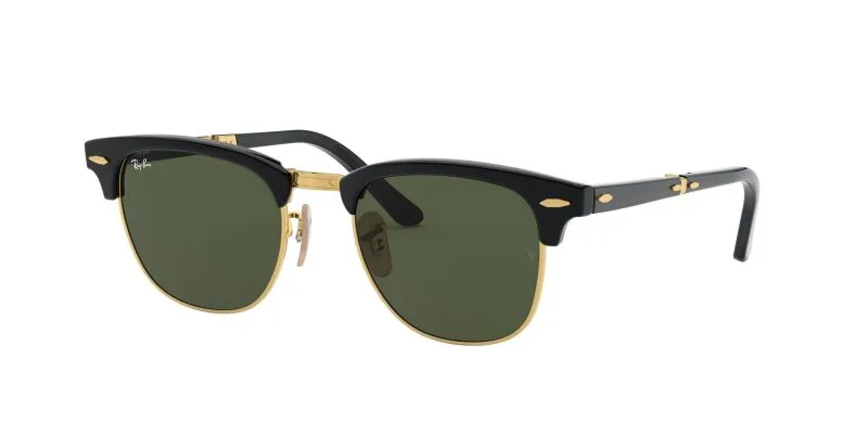 133_1763259146_6730 แว่นกันแดด Rayban Clubmaster folding RB2176 901 Black/G15 แว่น Rayban แท้