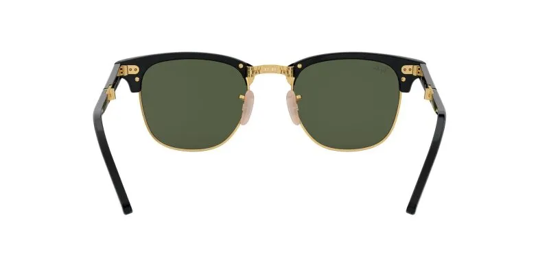 Rayban Clubmaster folding RB2176 901 Black/G15 - 5