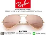 135_1763221981_6363 Rayban Aviator RB3025 001/3E 58mm Arista Gold/Pink Silver Mirror - 2