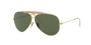 แว่นกันแดด Rayban Shooter RB3138 W3401 Arista Gold/G15 แว่น Rayban แท้