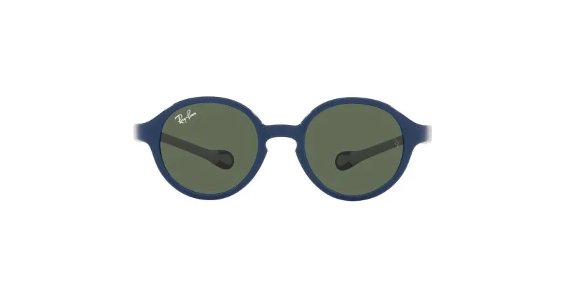 Rayban Junior RJ9075S 709671 Blue on Rubber Grey/Dark Green - 2