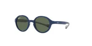 แว่นกันแดด Rayban Junior RJ9075S 709671 Blue on Rubber Grey/Dark Green แว่น Rayban แท้