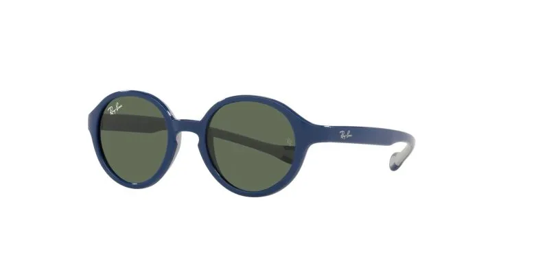 แว่นกันแดด Rayban Junior RJ9075S 709671 Blue on Rubber Grey/Dark Green แว่น Rayban แท้