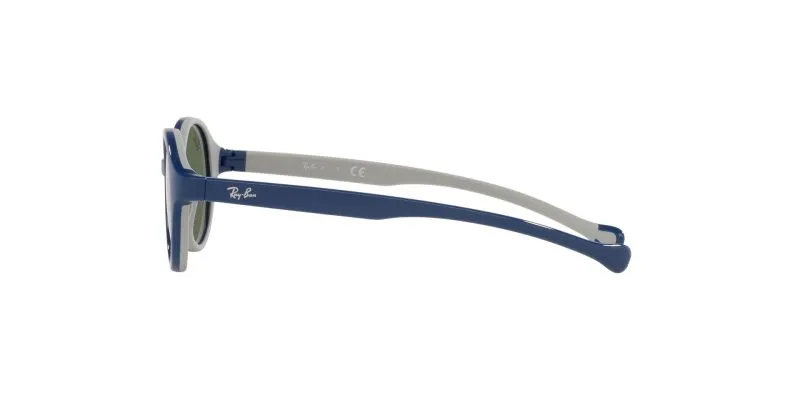 Rayban Junior RJ9075S 709671 Blue on Rubber Grey/Dark Green - 4