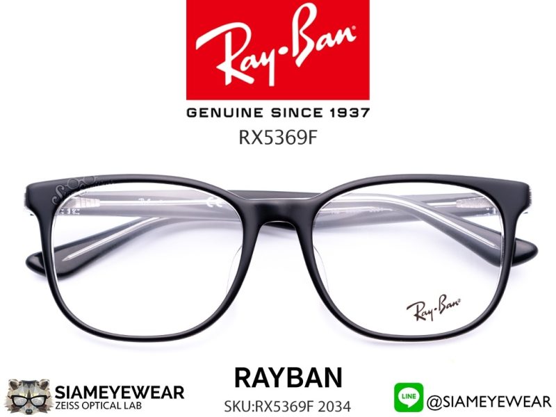 Rayban Optic RX5369F 2034 Top Black on Transparent - 5