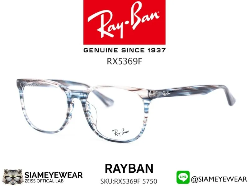 Rayban Optic RX5369F 5750 Striped Blue Grey - 2