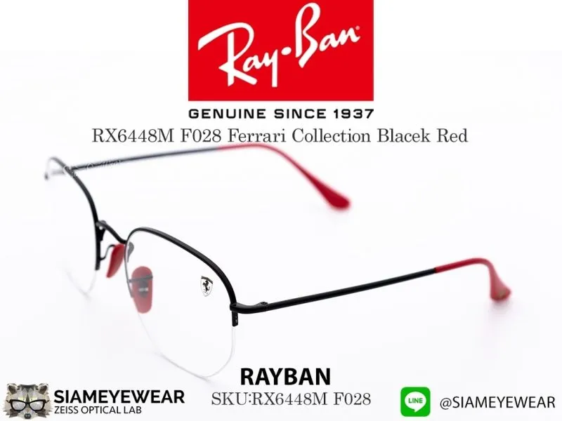 Rayban Optic Ferrari RX6448M F028 Black - 2