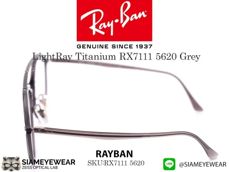 Rayban Optic LightRay RX7111 5620 Glossy Grey - 5
