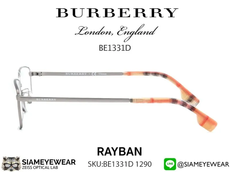 Burberry Optic Titanium BE1331D 1290 Silver - 4