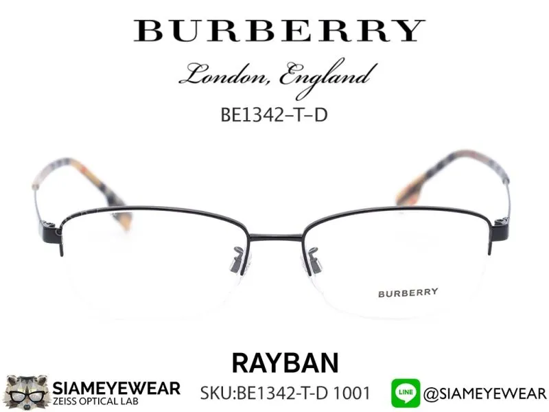 แว่น Burberry Optic BE1342TD 1001 Black แว่นตาแท้