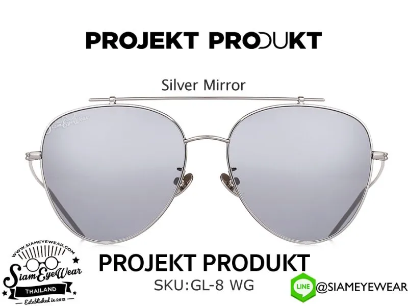 แว่น Projekt Produkt GL8 CWG Chrome แว่นตาแท้