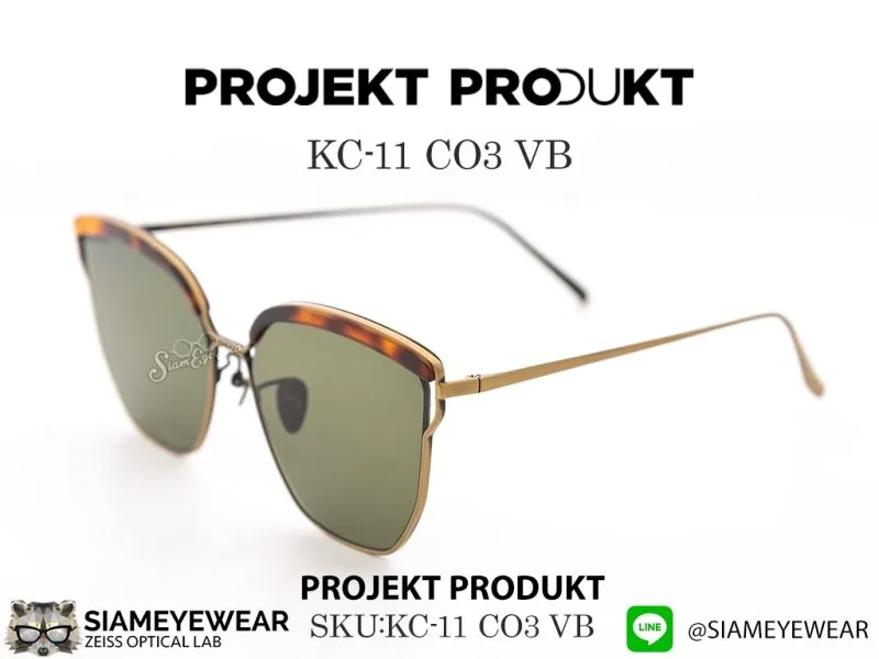Projekt Produkt KC11 C03VB Matte Gold/Havana on top - 3