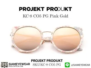 แว่น Projekt Produkt KC8 C05PG Marble White Blue Pink Gold แว่นตาแท้