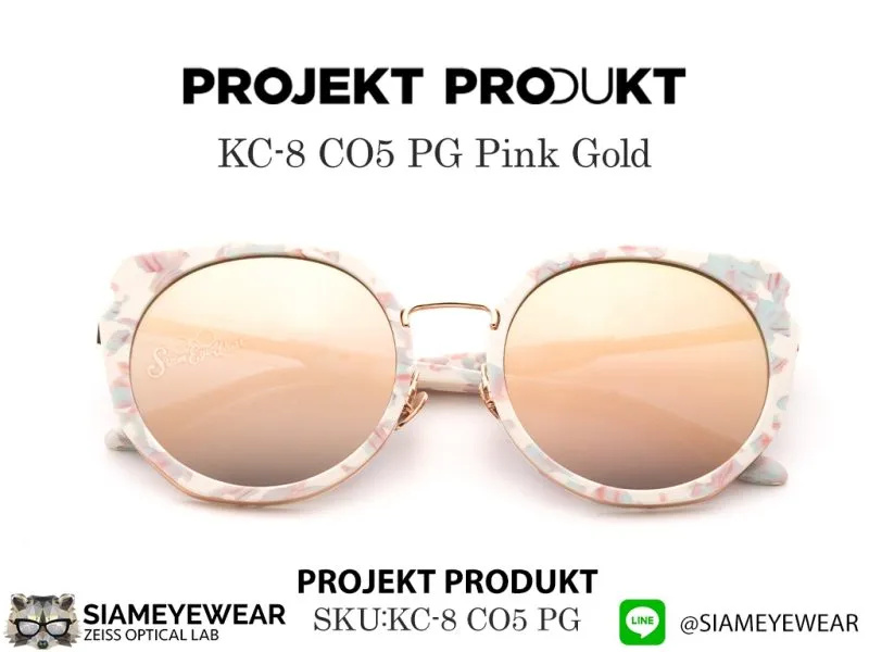 228_1763259323_9126 แว่น Projekt Produkt KC8 C05PG Marble White Blue Pink Gold แว่นตาแท้