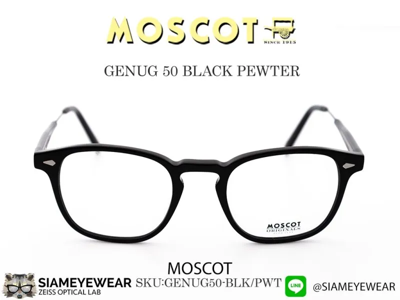 Moscot Genug 50 Black/Pewter - 3