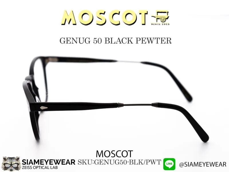 Moscot Genug 50 Black/Pewter - 4