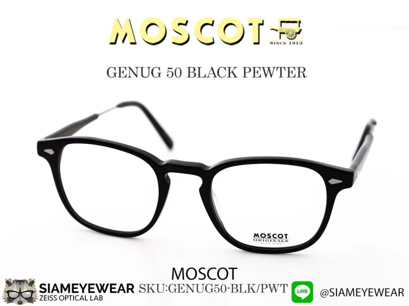 237_1763259332_9803 แว่น Moscot Genug 50 Black/Pewter แว่นตา Moscot แท้