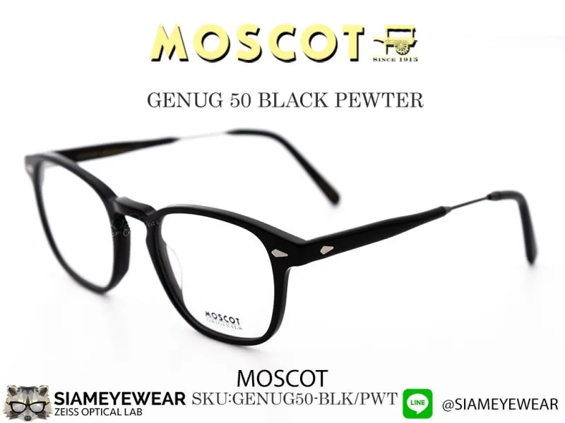 Moscot Genug 50 Black/Pewter - 2