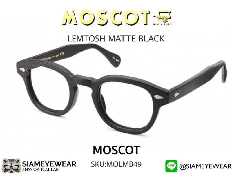 242_1763259335_2106 แว่น Moscot Lemtosh 46 Black แว่นตา Moscot แท้