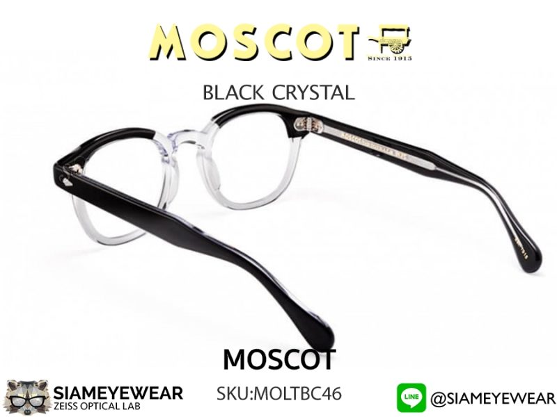 Moscot Lemtosh 46 Black Crystal