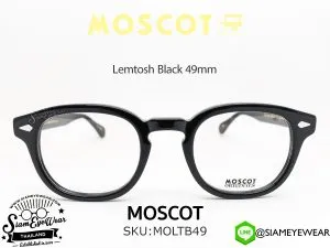 แว่น Moscot Lemtosh 49 Black แว่นตา Moscot แท้