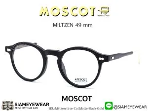 แว่น Moscot Miltzen TT 46 Matte Black Gold แว่นตา Moscot แท้