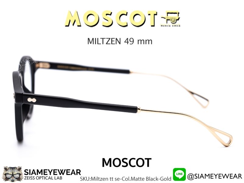 Moscot Miltzen TT 46 Matte Black Gold - 3