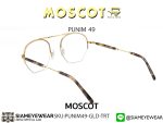 Moscot Punim 49 Gold/Spot Tortoise Angular - 2