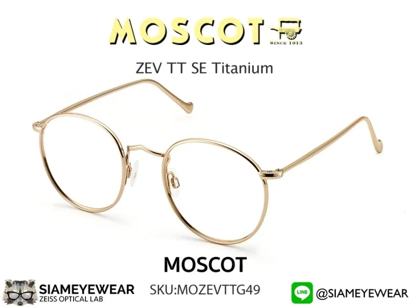 270_1763259347_8008 แว่น Moscot Zev TT 49 Gold แว่นตา Moscot แท้