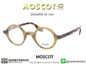 Moscot Zolman 42 Olive Tortoise