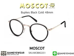 แว่น Moscot Bupkes 48 Black/Gold แว่นตา Moscot แท้