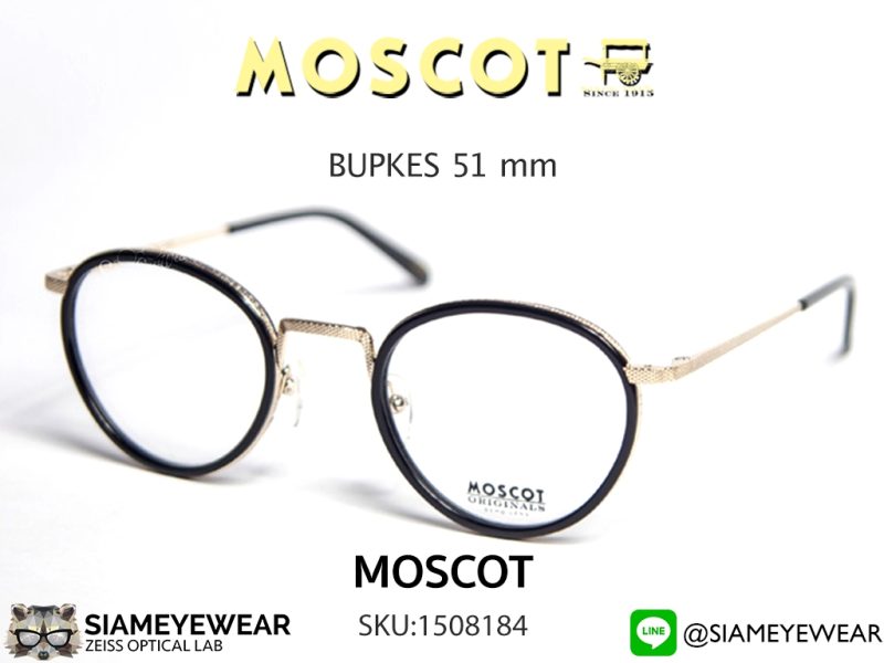 Moscot Bupkes 51 Black/Gold - 2