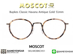 Moscot Bupkes 51 Classic Havana/Antique Gold