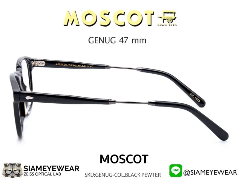 Moscot Genug 47 Black Pewter - 3