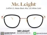 แว่น Mr.Leight Griffith CL 46 Matte Oakhurst Crescent Pewter แว่นตาแท้