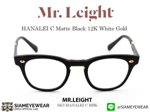 แว่น Mr.Leight Hanalei 45 Matte Black 12K White Gold แว่นตาแท้
