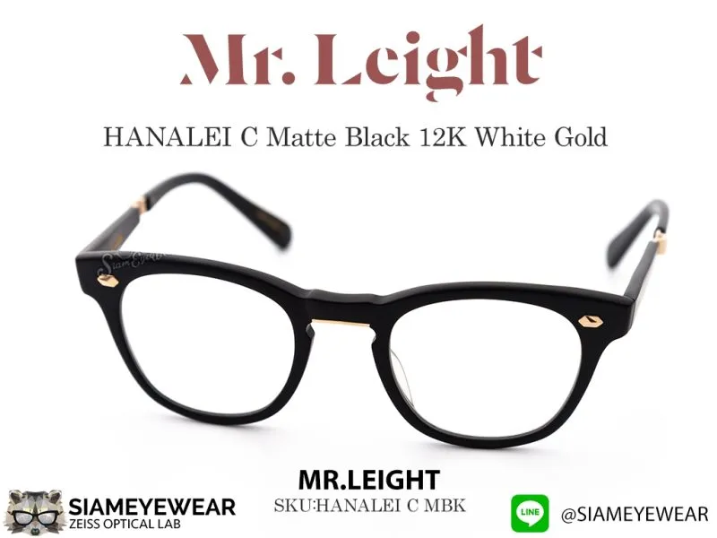 Mr.Leight Hanalei 45 Matte Black 12K White Gold - 2