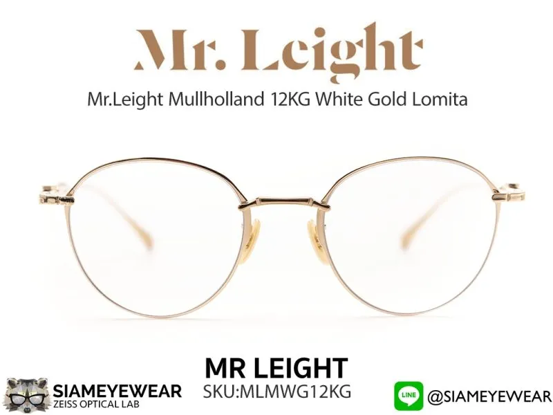 294_1763222049_9804 แว่น Mr.Leight Mulholland CL48 12K White Gold Lomita แว่นตาแท้