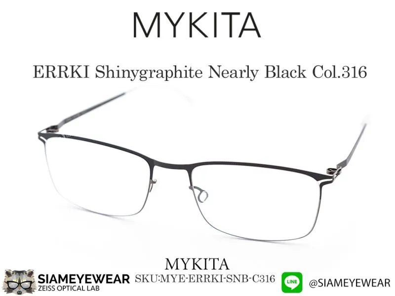 Mykita Errki 316 Shiny Graphite Nearly Black - 2