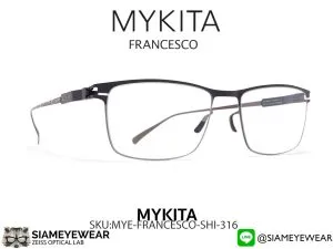 แว่น Mykita Francesco 316 Shiny Graphite Nearly Black แว่นตาแท้