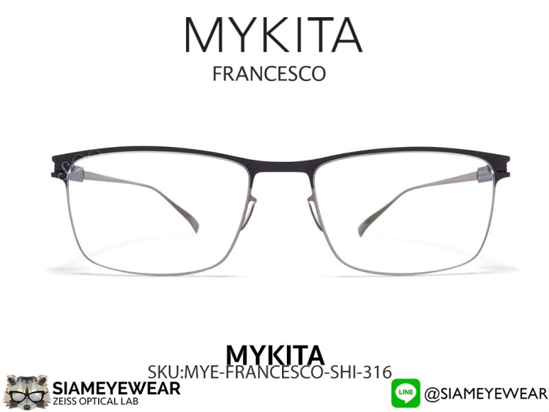 Mykita Francesco 316 Shiny Graphite Nearly Black - 2