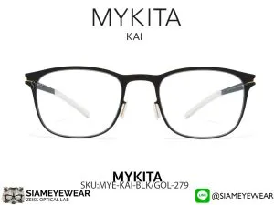 แว่น Mykita Kai 279 Black/Gold Edges แว่นตาแท้