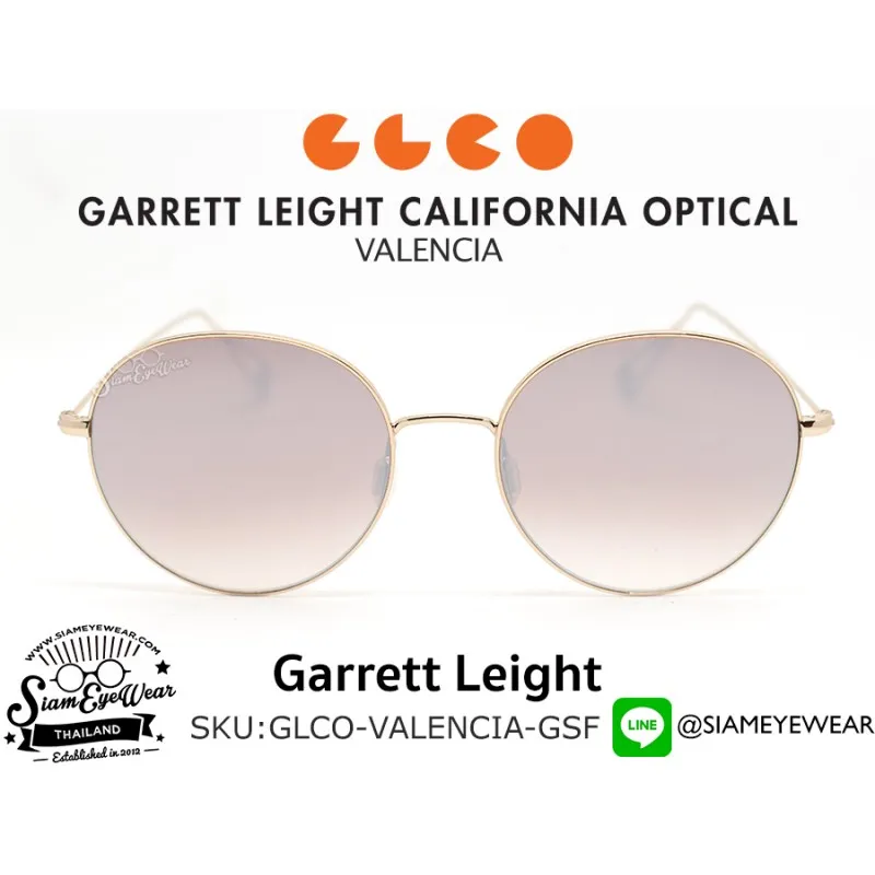321_1763259366_9881 แว่น Garrett Leight Valencia Sun Gold/Silver Flash Mirror แว่นตาแท้
